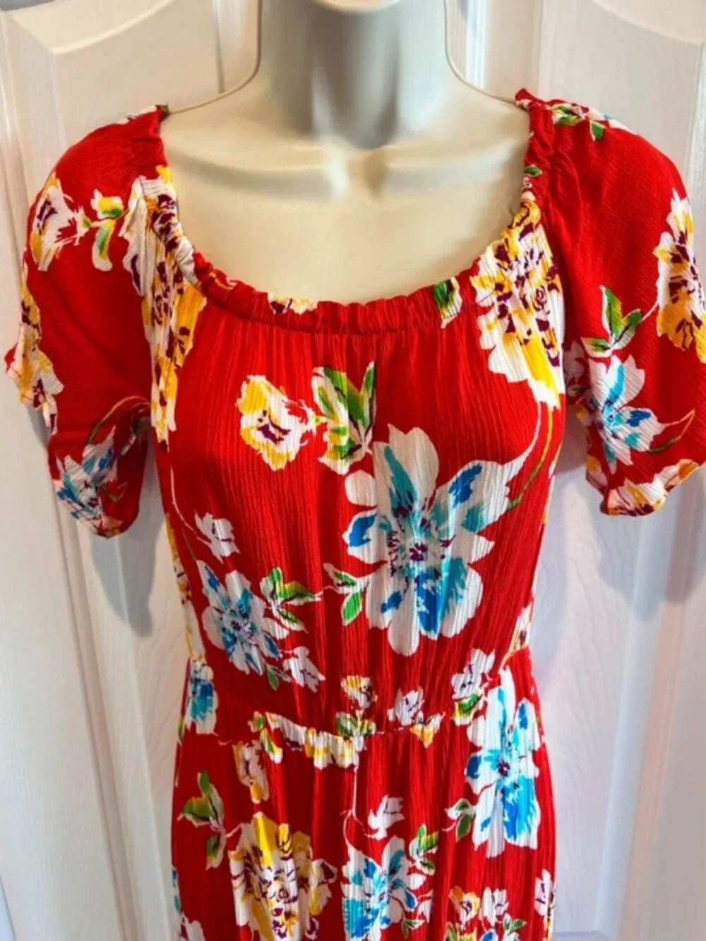 Tropical Red Dress